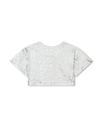 Short T-shirt with printed monogram - Ivory Past