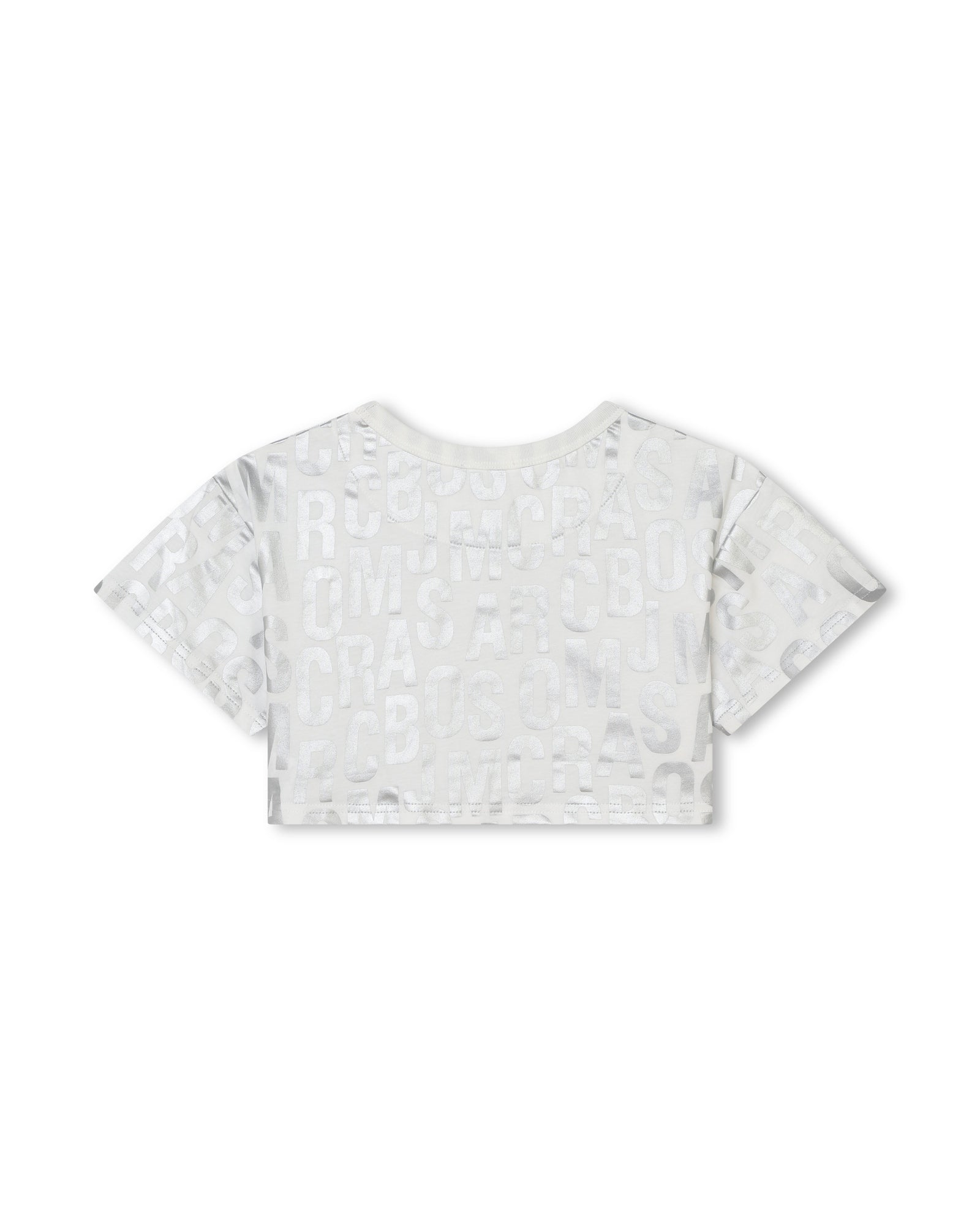 Short T-shirt with printed monogram - Ivory Past
