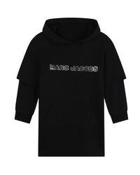 Robe à capuche 2 en 1 en coton - Black