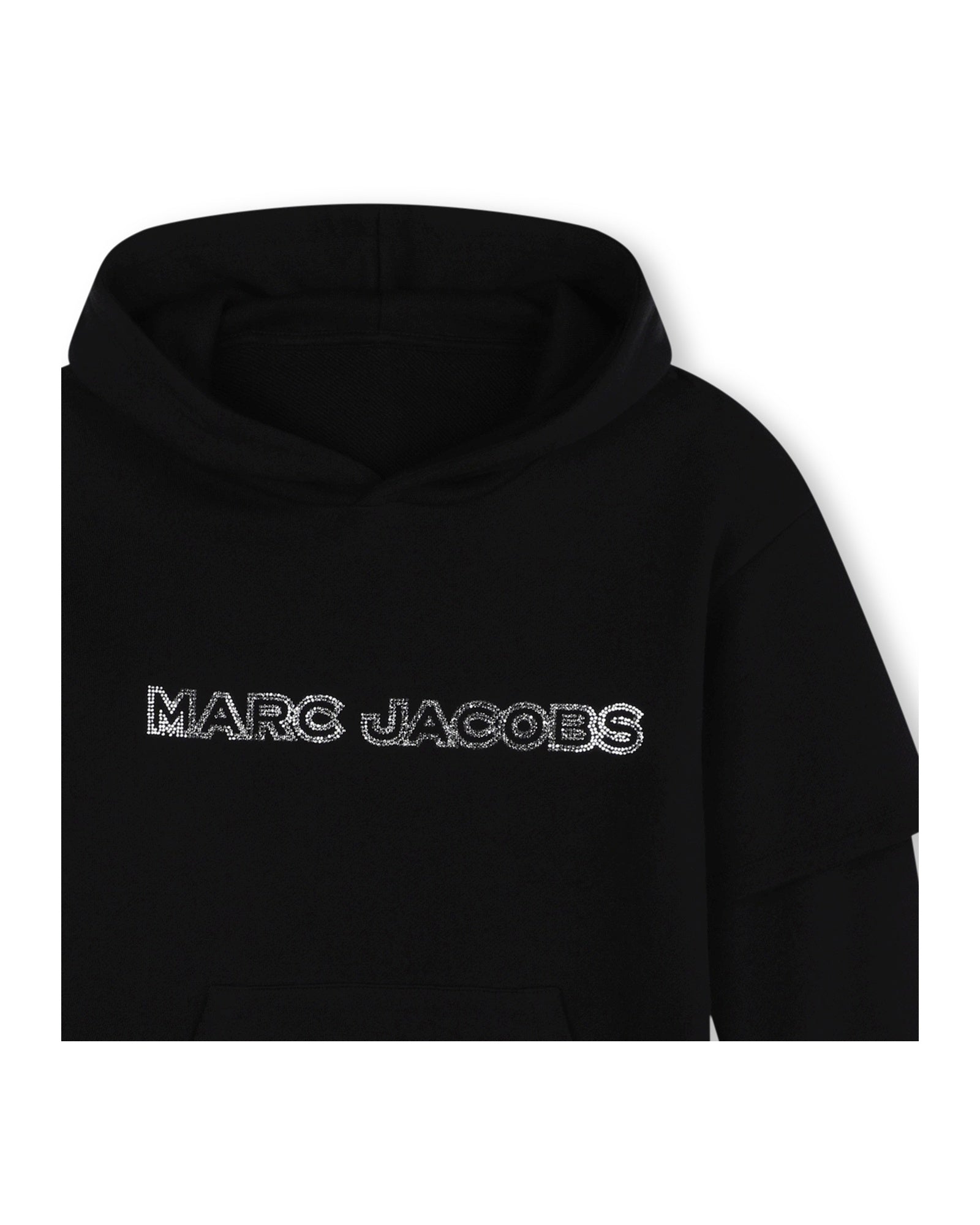 2 in 1 cotton hoodie dress - Black