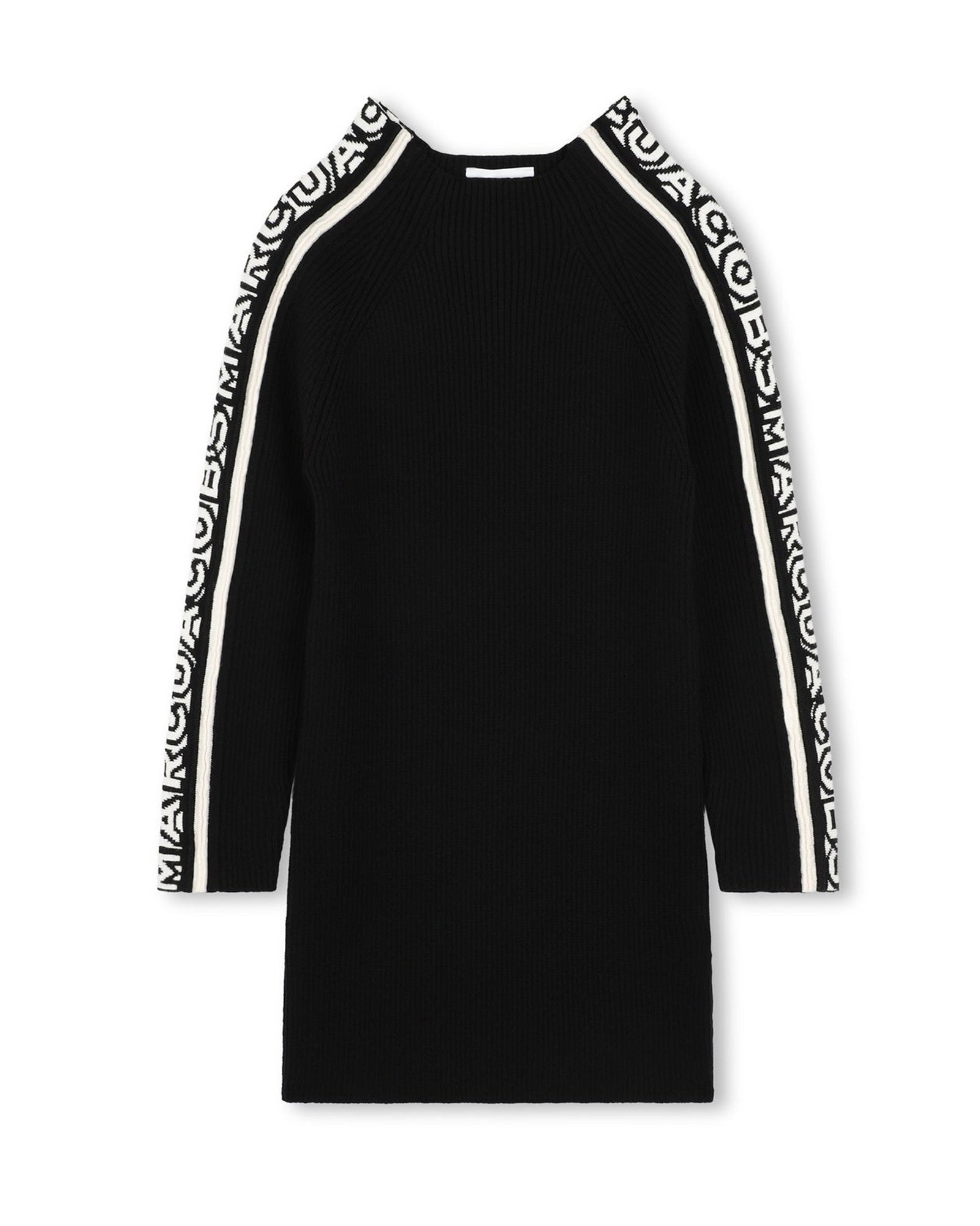 Robe col montant en coton - Black