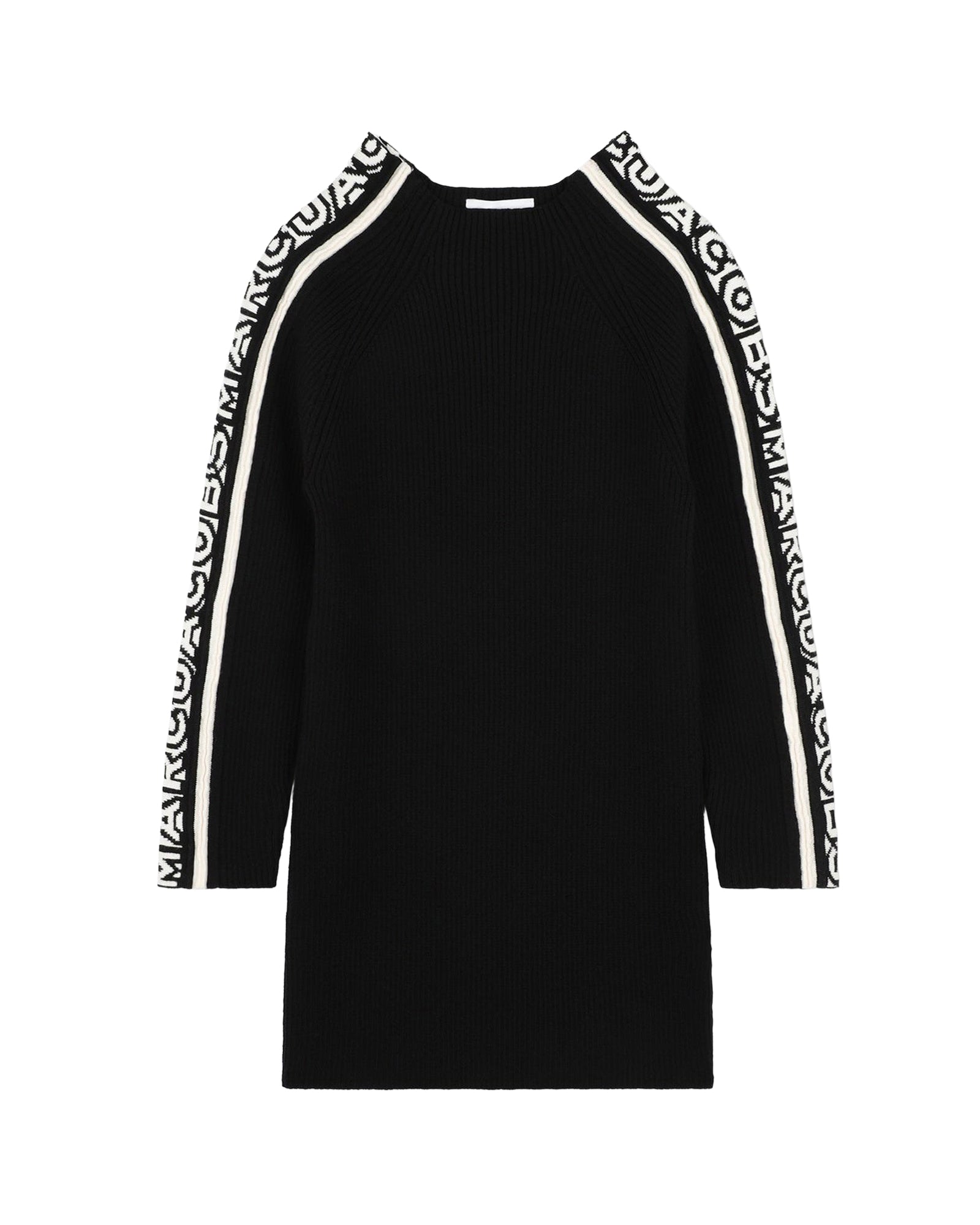 Robe col montant en coton - Black