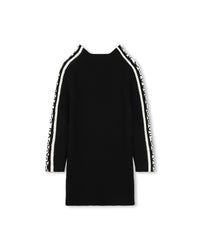 Robe col montant en coton - Black