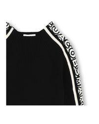 Robe col montant en coton - Black