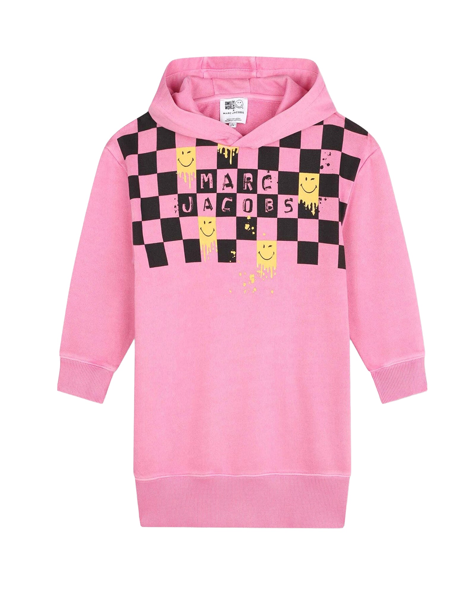 SmileyWorld fleece hoodie - Dark Pink
