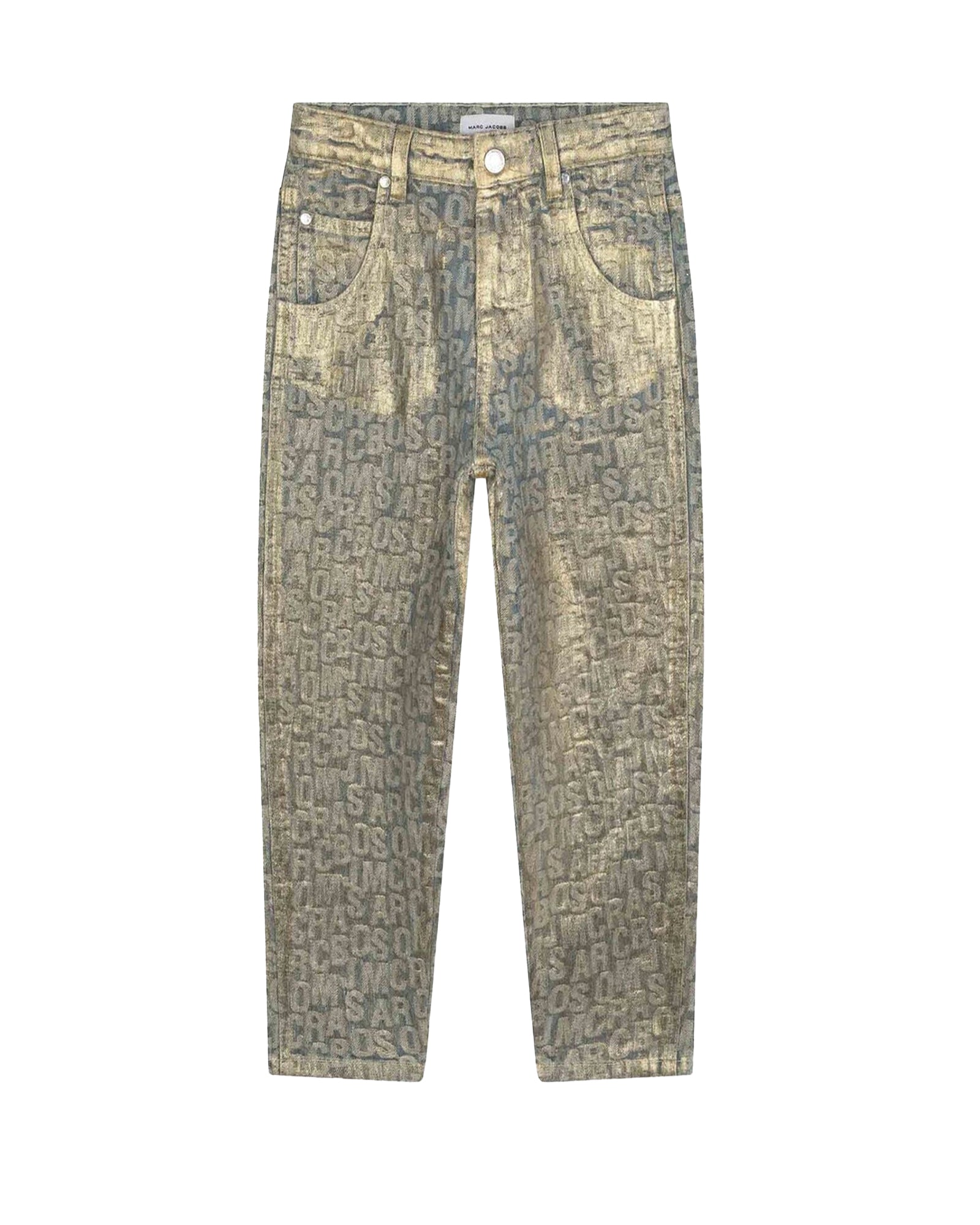 Pantalon jacquarnd en denim - New Gold