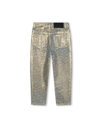 Pantalon jacquarnd en denim - New Gold