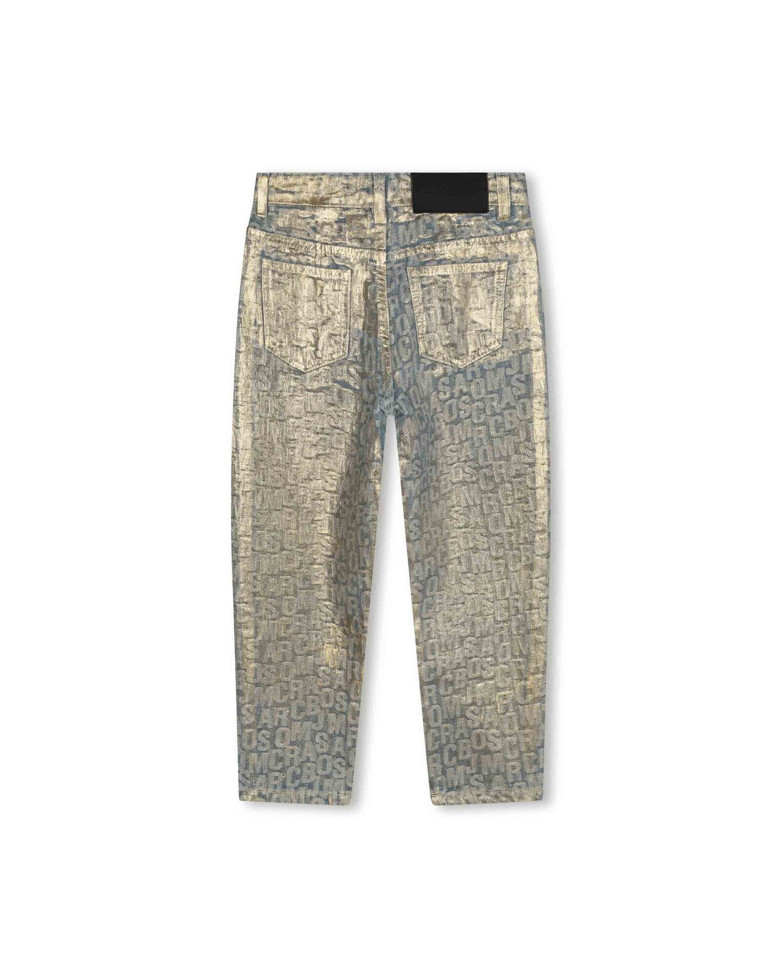 Pantalon jacquarnd en denim - New Gold