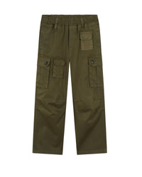 Pantalon multipoches en coton - Winter Moss