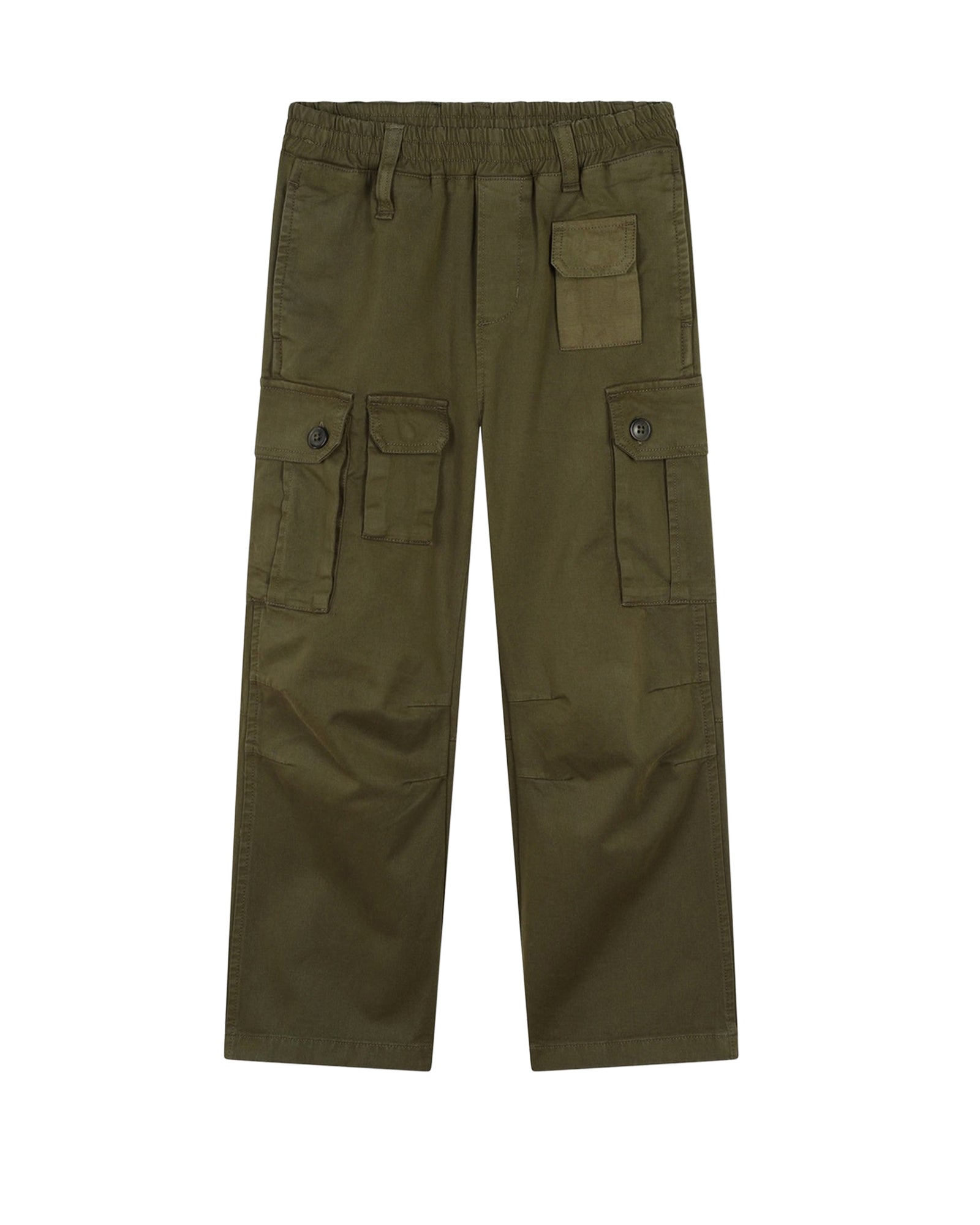 Pantalon multipoches en coton - Winter Moss