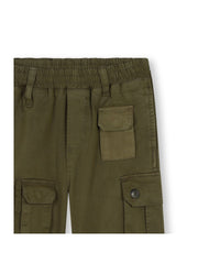 Pantalon multipoches en coton - Winter Moss