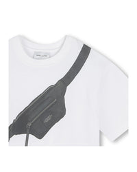 T-shirt à manches courtes à illustrations en coton - Blanc
