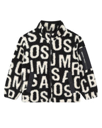 Two-tone monogrammed cardigan - Black