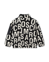 Two-tone monogrammed cardigan - Black