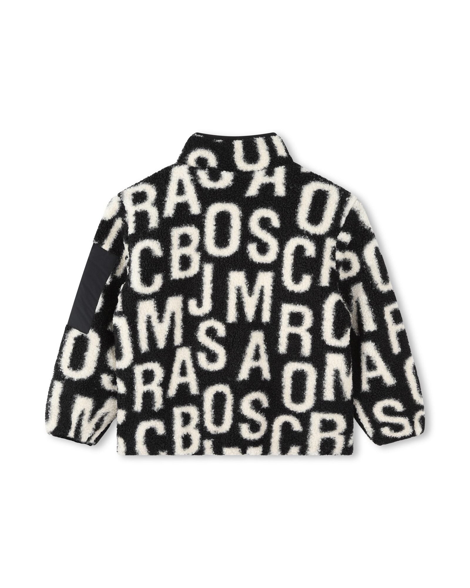 Two-tone monogrammed cardigan - Black