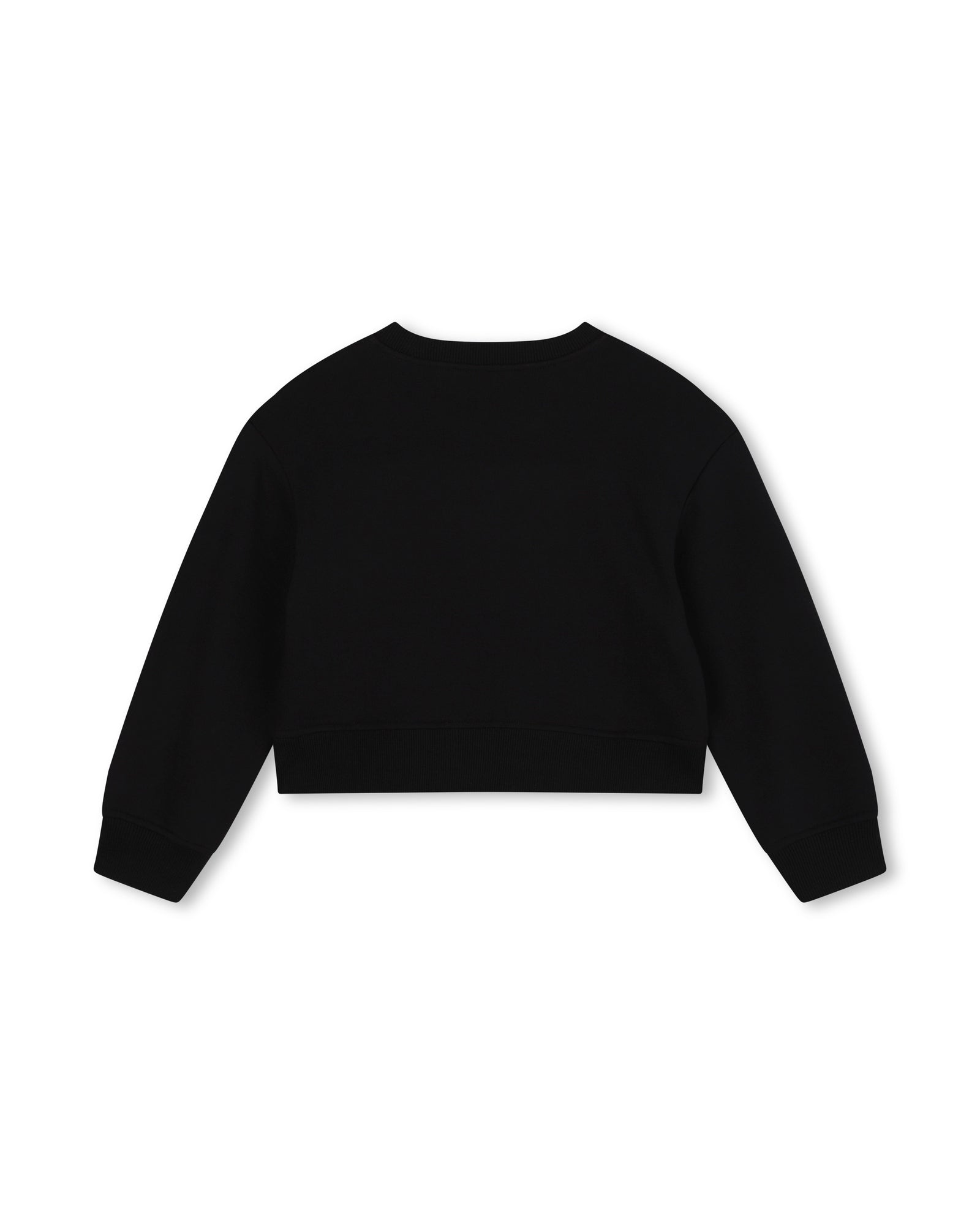 Sweatshirt à logo à strass en coton - Black