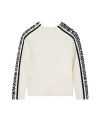 Pull col montant en coton - Ivoire Past