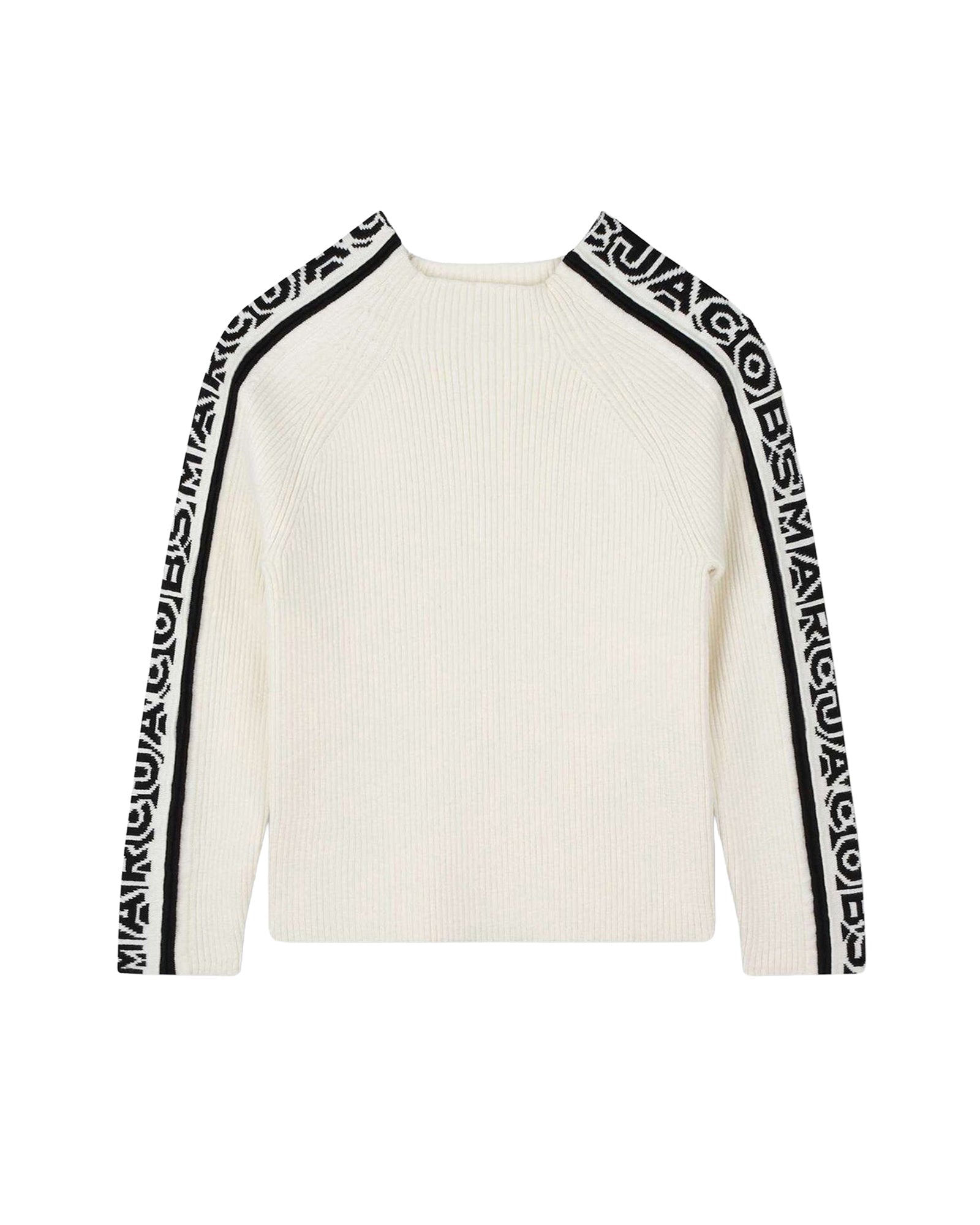 Pull col montant en coton - Ivoire Past