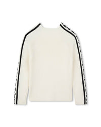 Pull col montant en coton - Ivoire Past