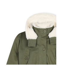 Parka à capuche doublée en polaire - Winter Moss