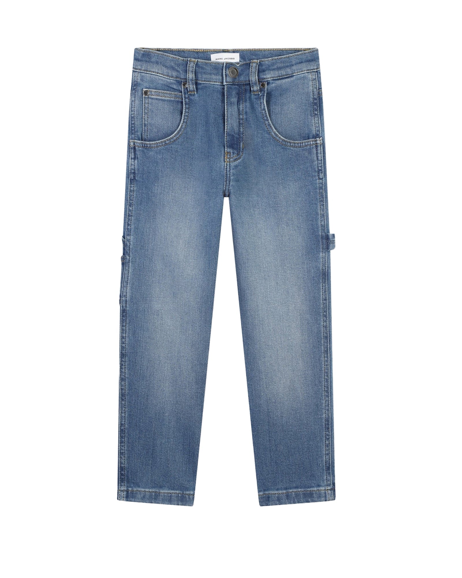 Adjustable denim trousers - Denim Blue
