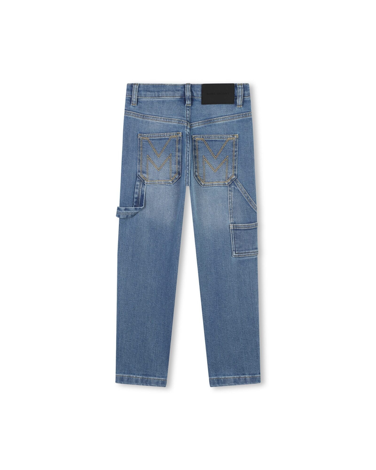 Adjustable denim trousers - Denim Blue