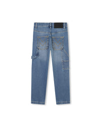 Pantalon ajustable en denim - Denim Blue