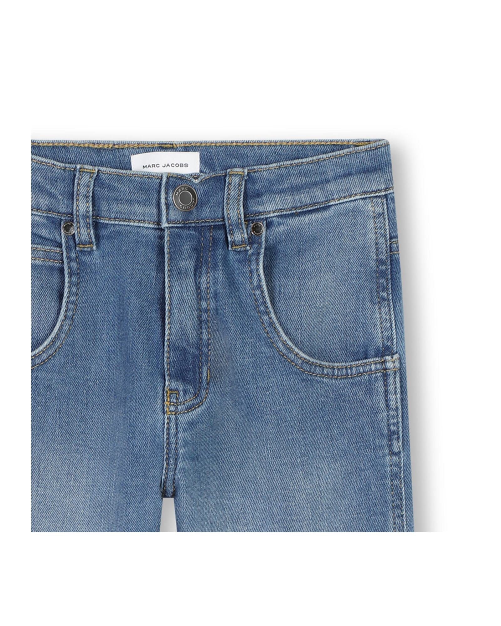 Adjustable denim trousers - Denim Blue
