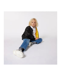 Adjustable denim trousers - Denim Blue