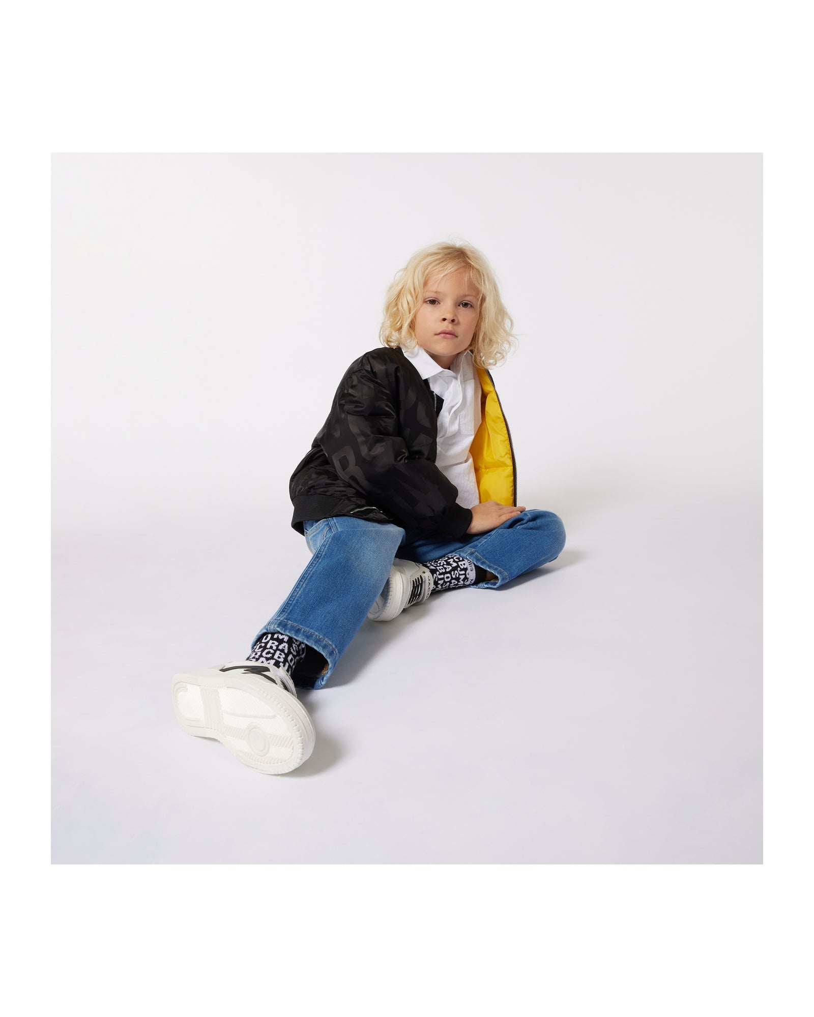 Adjustable denim trousers - Denim Blue