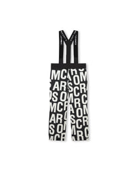 Pantalon de ski à bretelles imprimé monogramme - Black