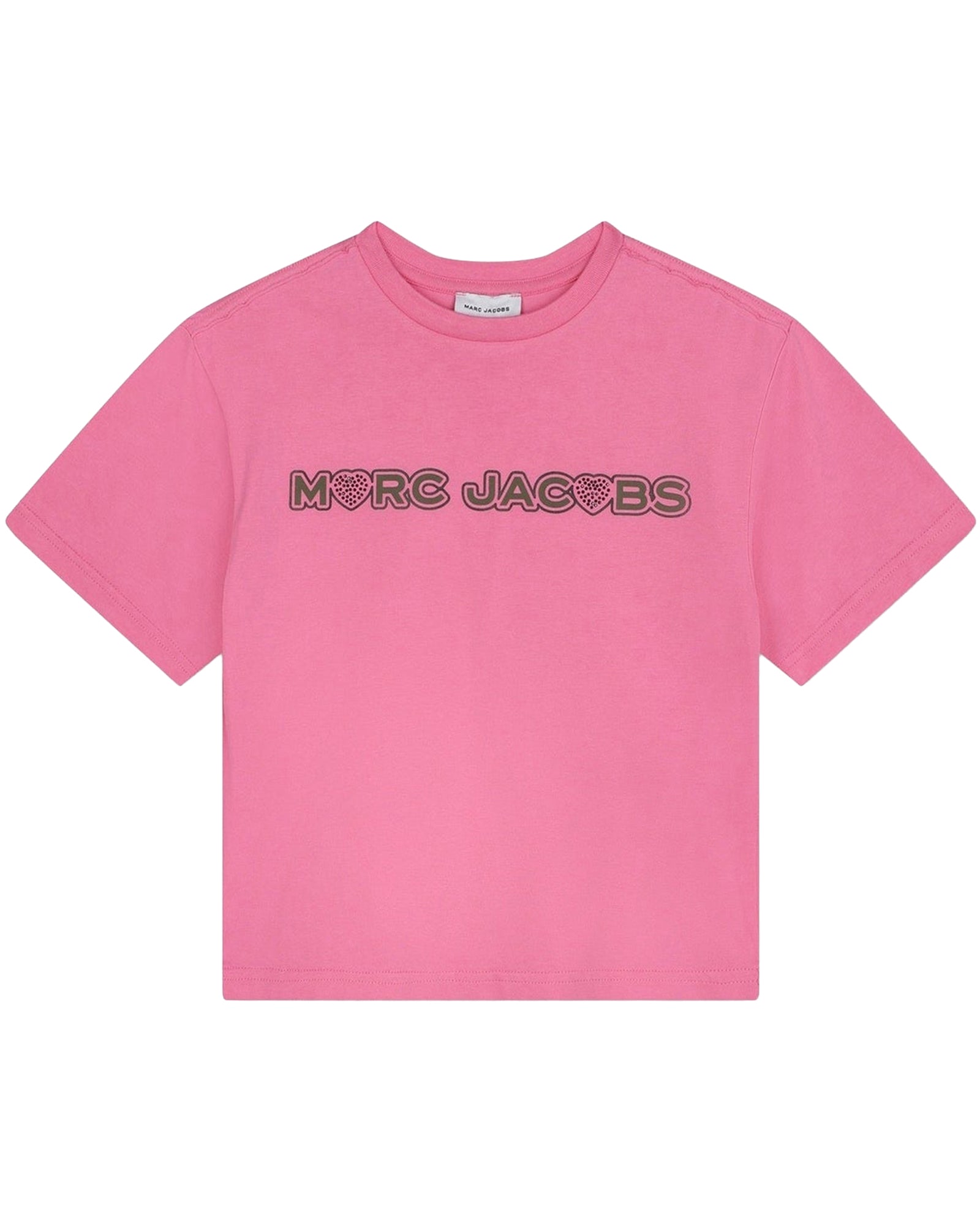 T-shirt à illustrations fantaisie en coton - Dark Pink