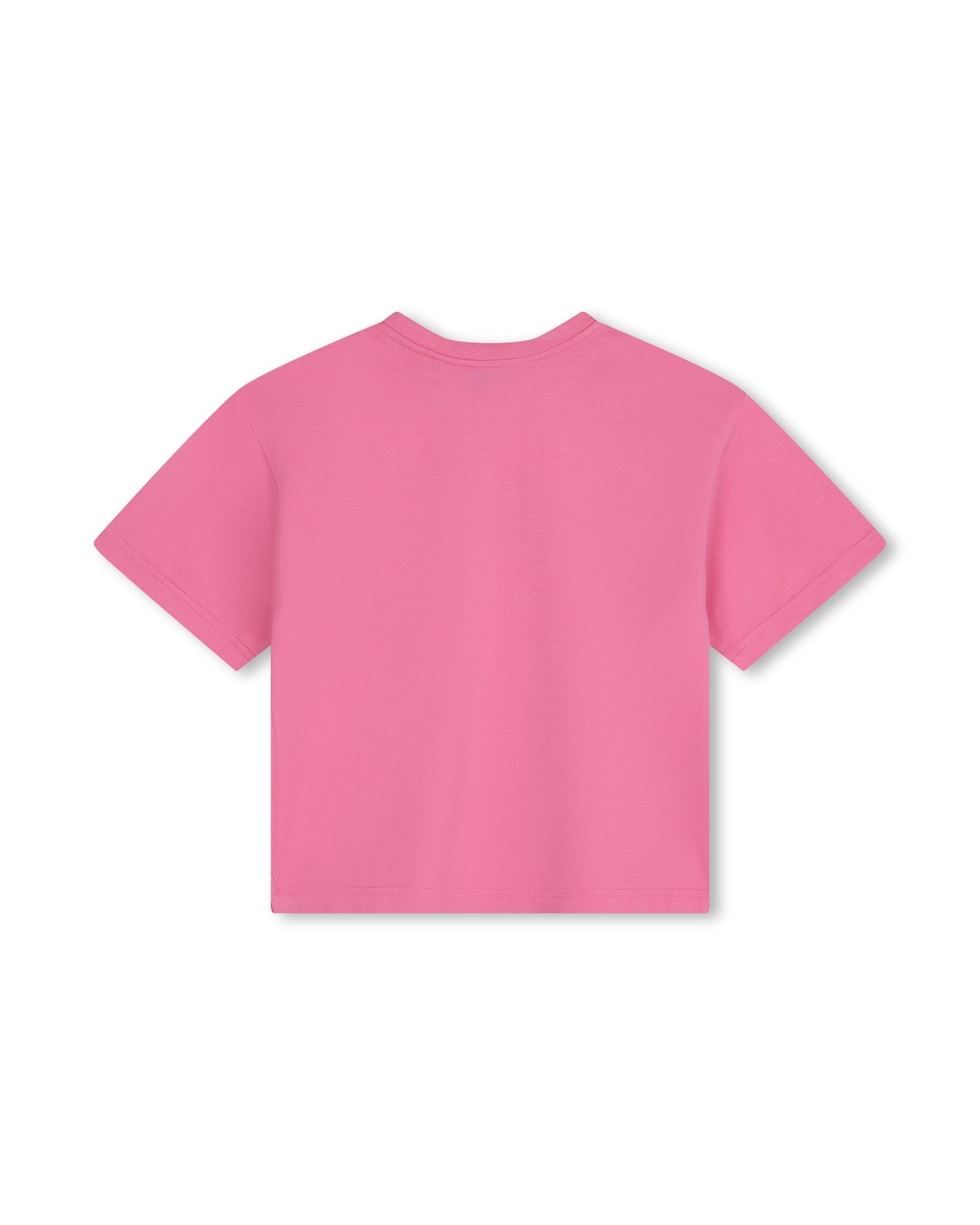 T-shirt à illustrations fantaisie en coton - Dark Pink