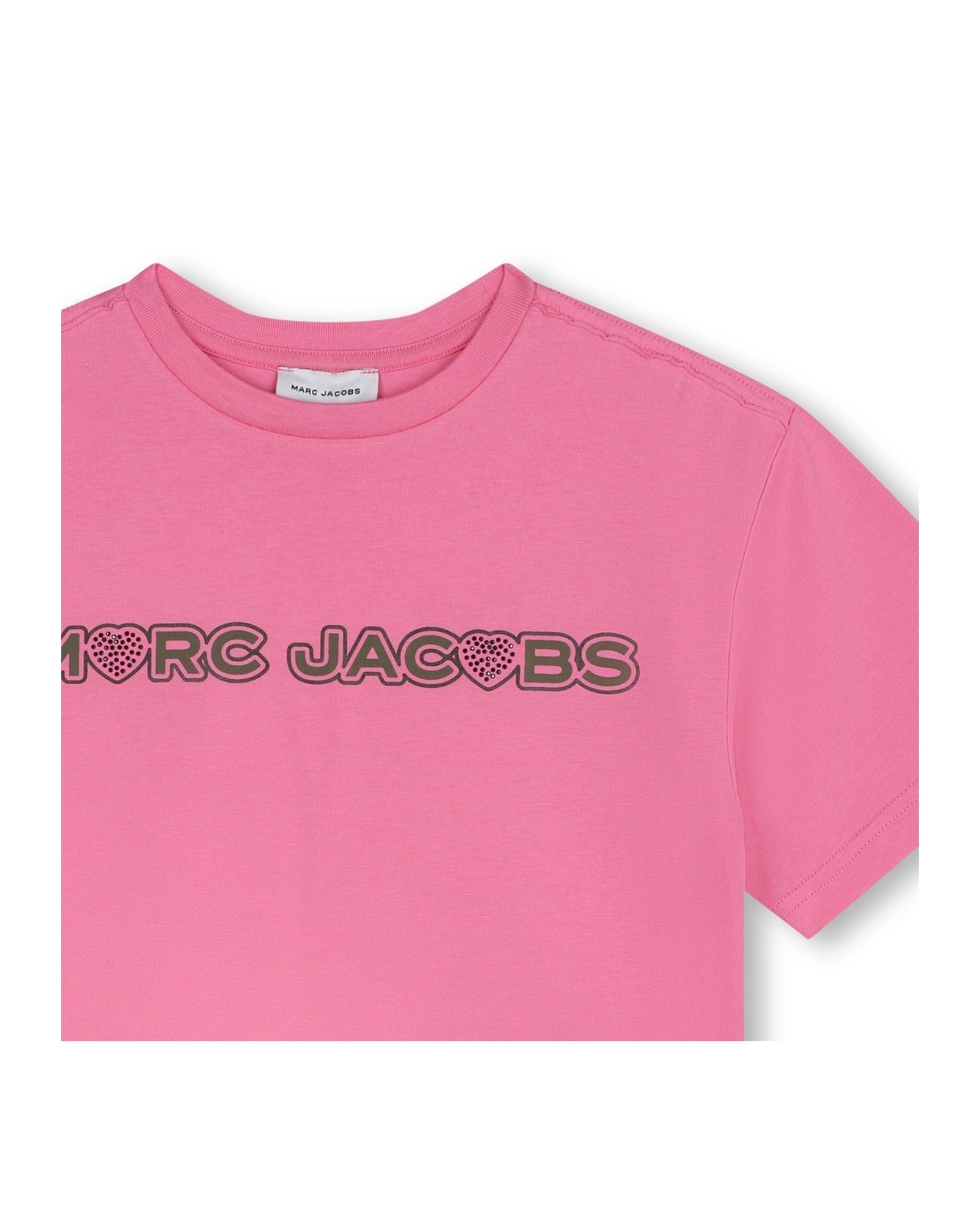 T-shirt à illustrations fantaisie en coton - Dark Pink
