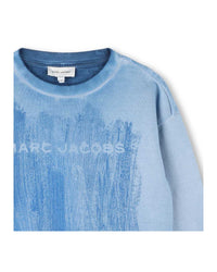 Sweatshirt Tie and Dye en molleton - Washblue