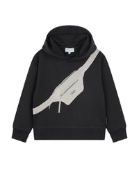 Sweat à capuche en molleton - Black