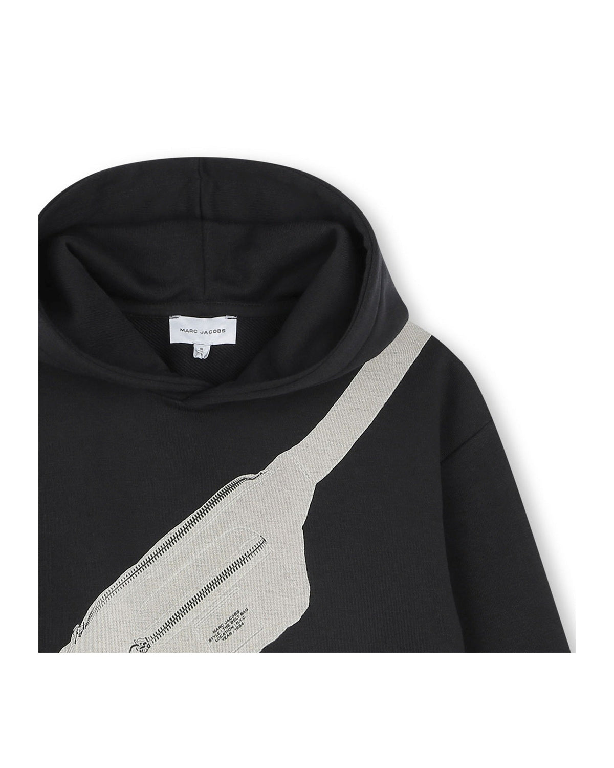 Sweat à capuche en molleton - Black