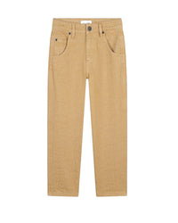 Cotton monogram print trousers - Biscuit