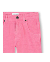 Pantalon à imprimé monogramme en coton - Dark Pink