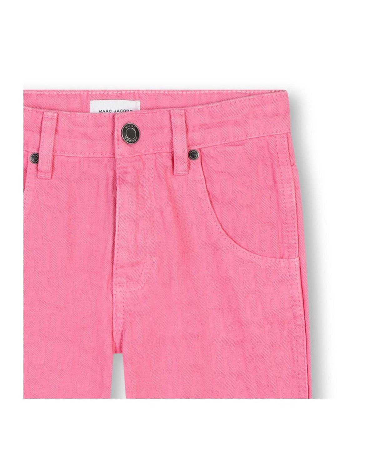 Pantalon à imprimé monogramme en coton - Dark Pink