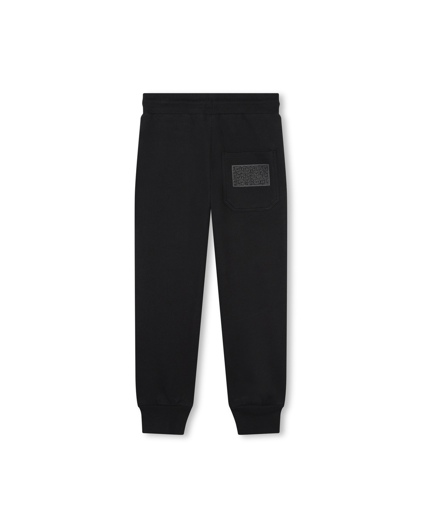 Pantalon de survêtement à illustrations carré en coton - Black