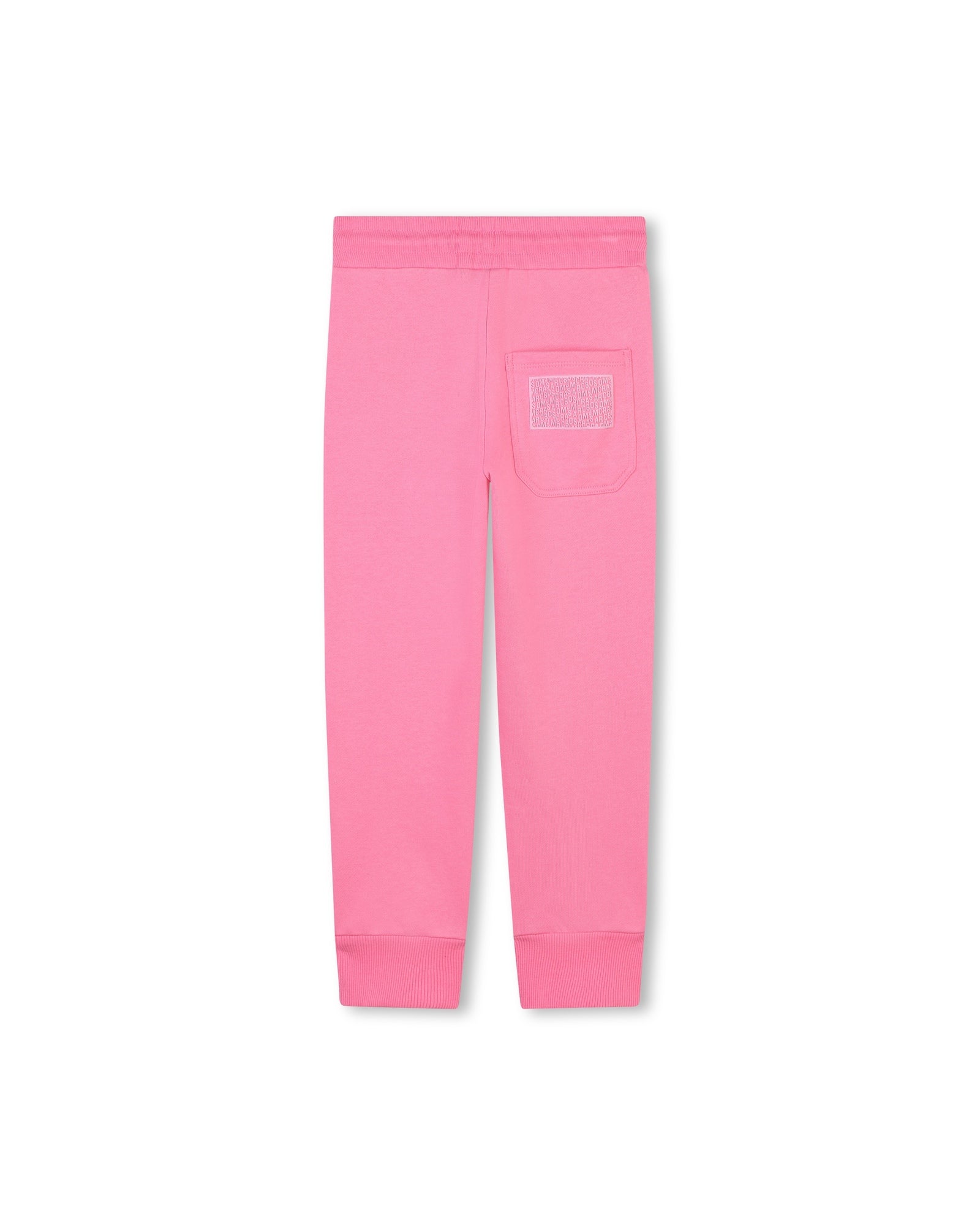 Pantalon de survêtement à illustrations carré en coton - Dark Pink