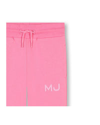 Pantalon de survêtement à illustrations carré en coton - Dark Pink