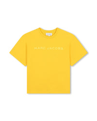 T-shirt à manches courtes à illustrations en coton - Jaune Safran