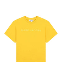 T-shirt à manches courtes à illustrations en coton - Jaune Safran