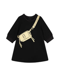 Robe tropme l'œil en coton - Black