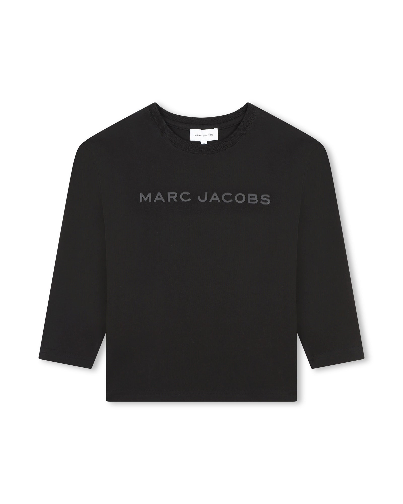 Long-sleeved T-shirt with cotton illustrations - Black