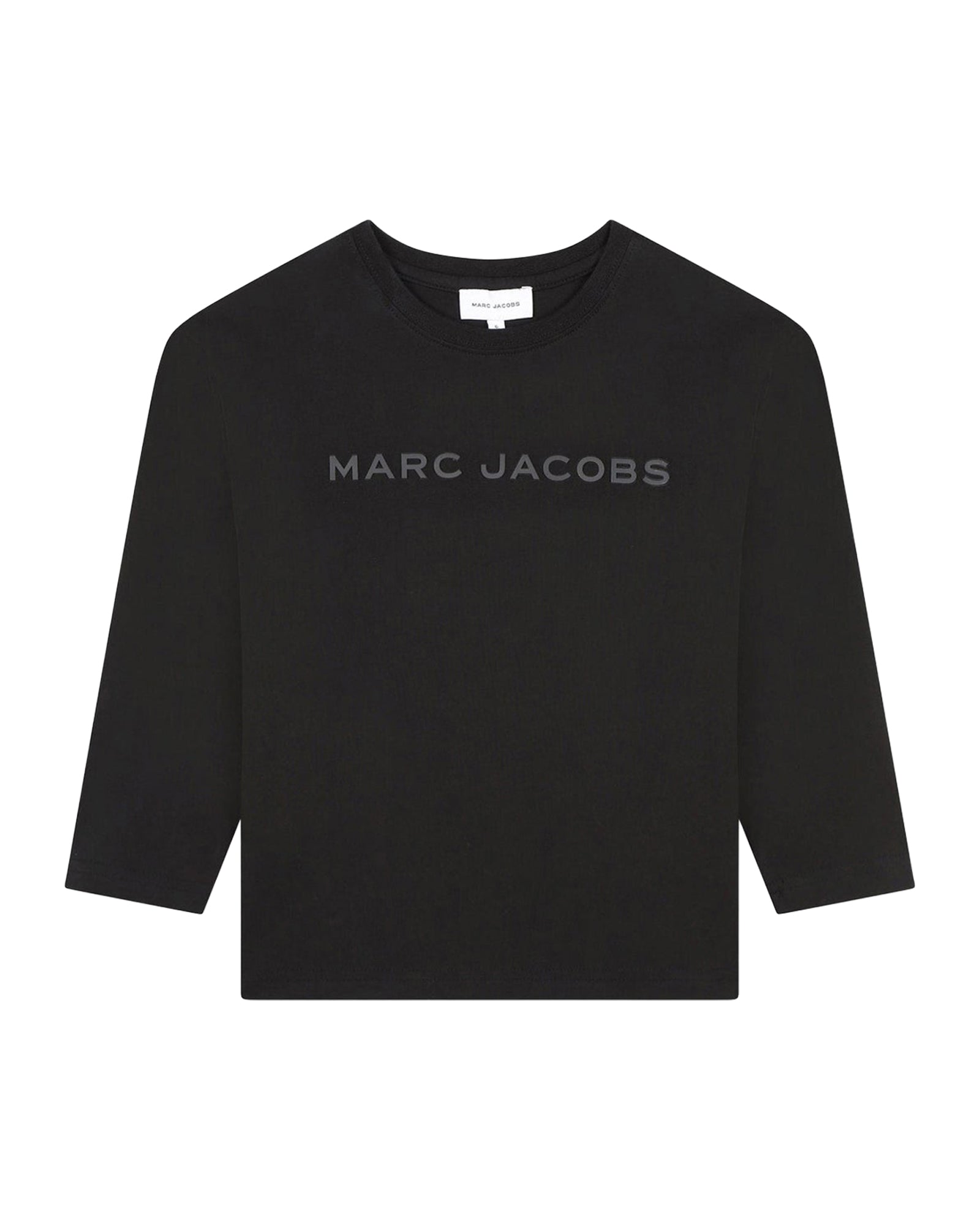 Long-sleeved T-shirt with cotton illustrations - Black