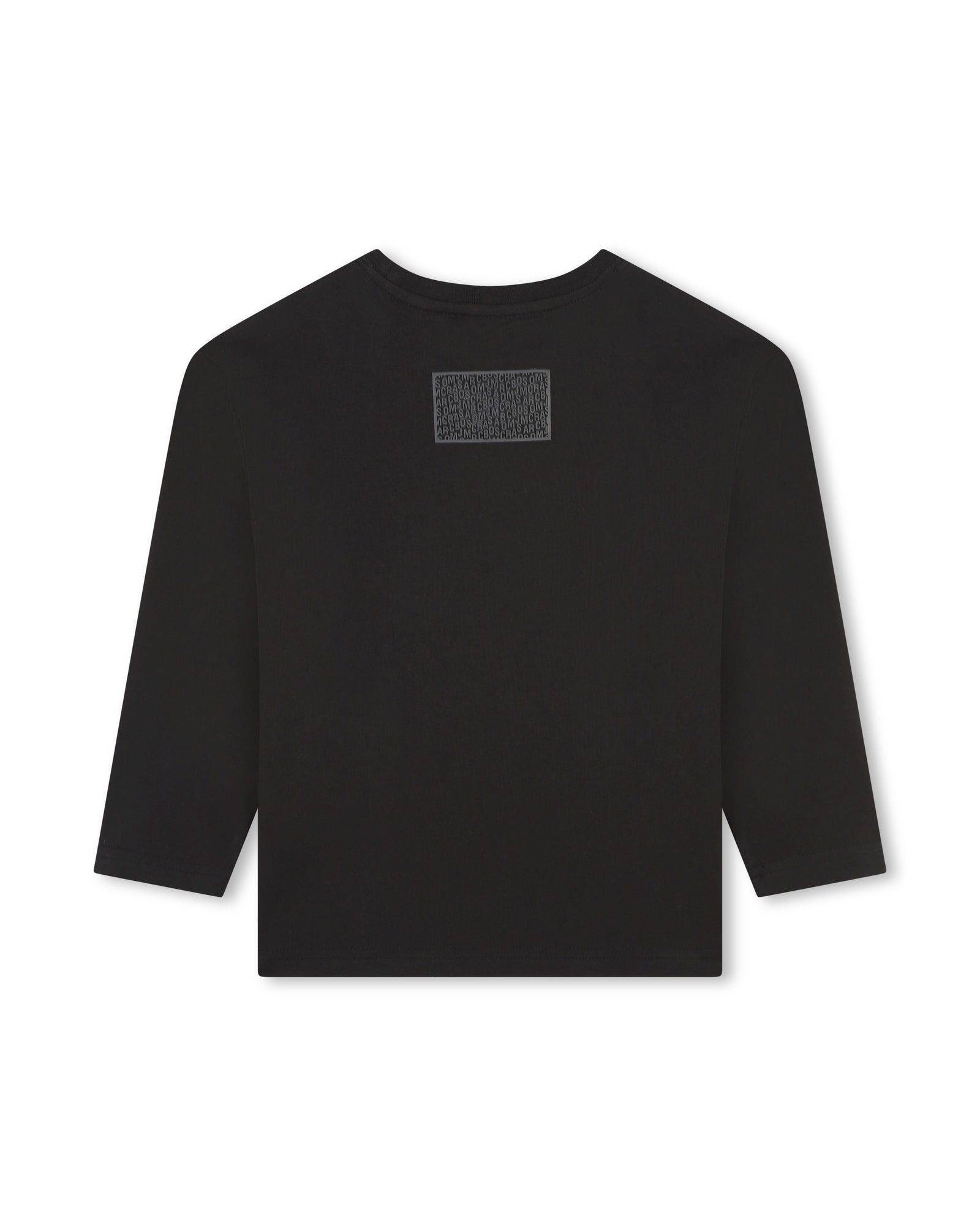 Long-sleeved T-shirt with cotton illustrations - Black