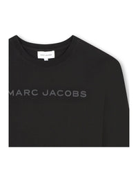 Long-sleeved T-shirt with cotton illustrations - Black